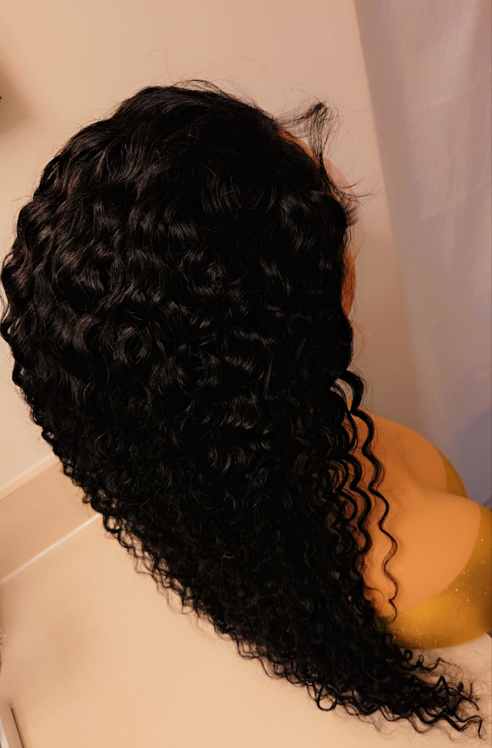 Curly wig Human Hair Brazilian,Virgin, Peruvian 13x4 HD 200%density 26-Inches