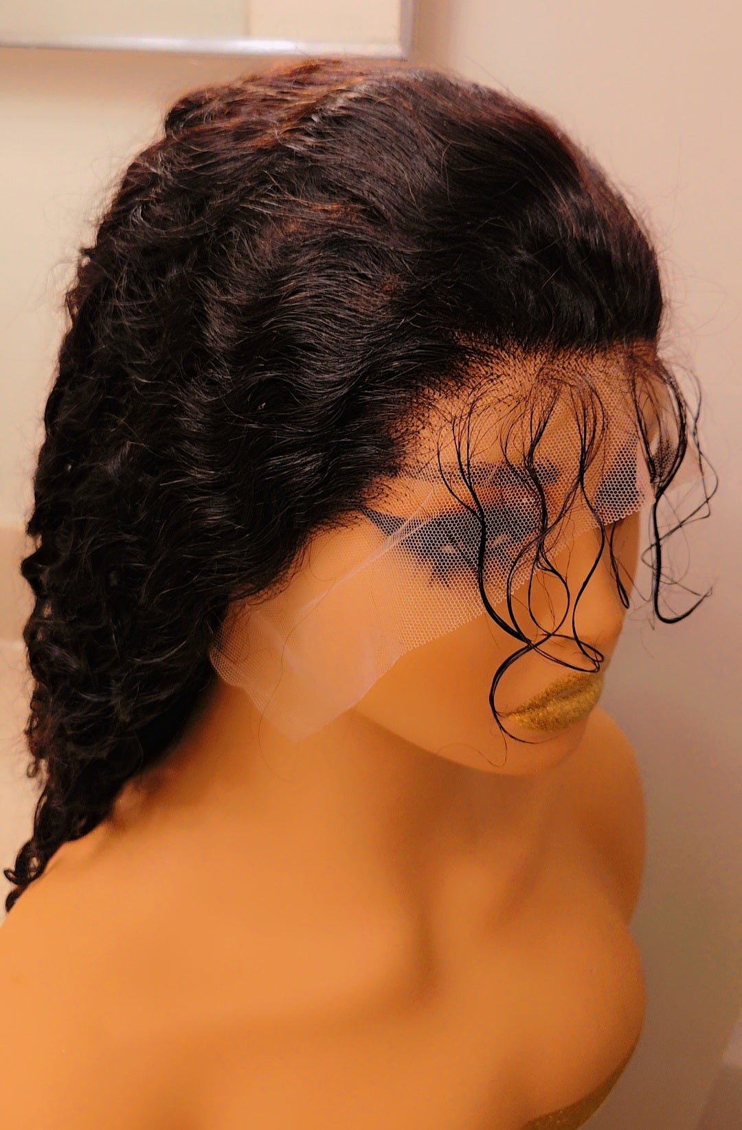 Curly wigs Human Hair 13X4 Lace Frontal curly hair 10A 14-inch