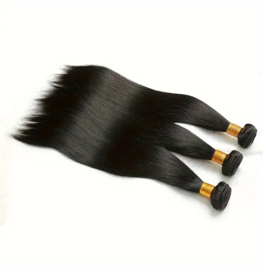 3pcs bundles Peruvian Bone Straight Human Hair Bundles 12A| Natural Black 20-inch