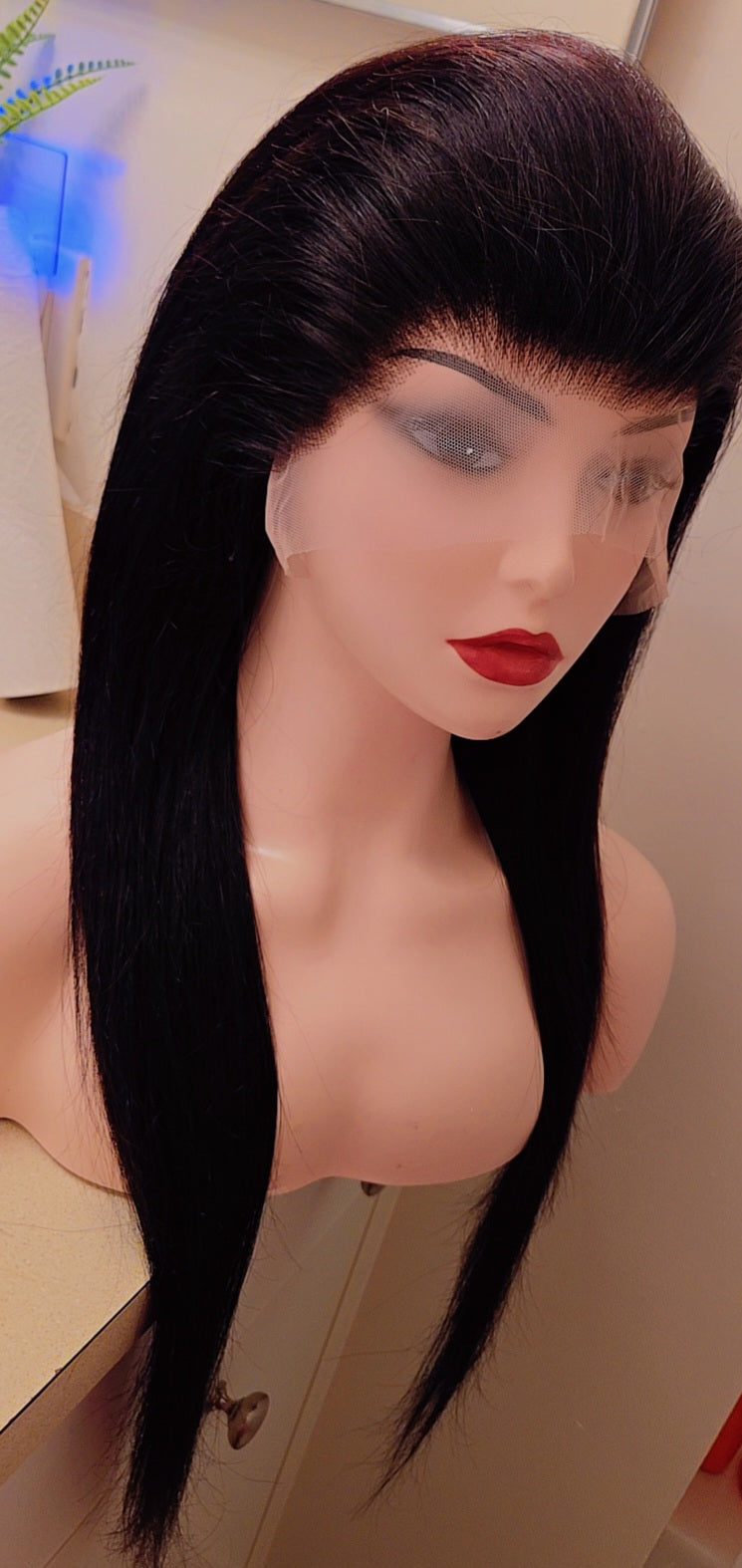 Straight Lace Front Wigs 200%Density Human Hair 13X4 HD Lace Frontal Wig Brazilian Virgin Peruvian Human Hair Wig Natural ,  For Women 30-inches