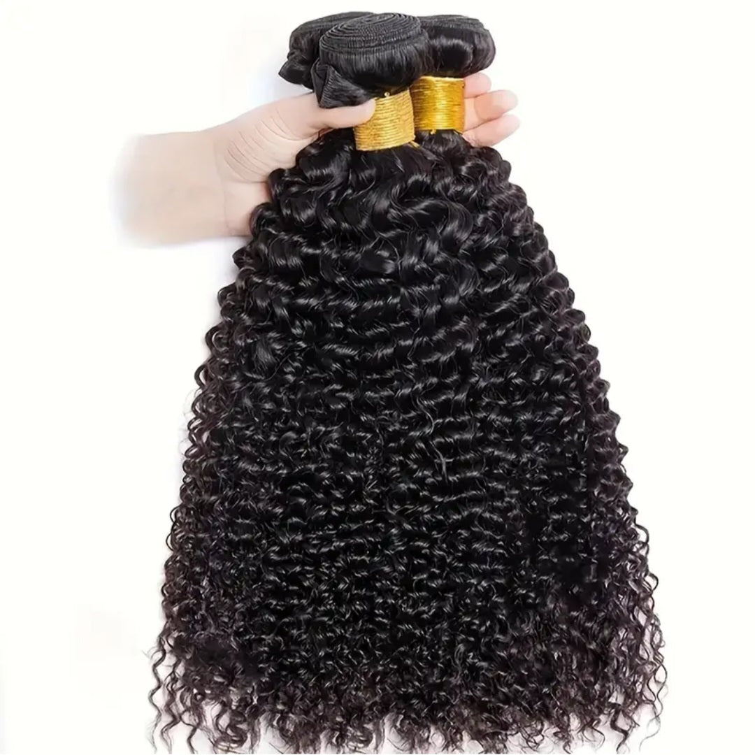 Deep Wave 3pcs Bundles Human Hair Weaves Peruvian Brazilian Virgin 100% Remy Human Hair 12A Wet And Wavy 3 Bundles 20-inch